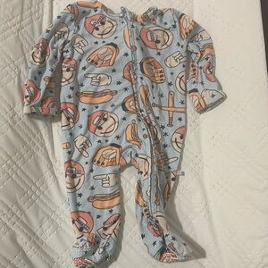 Caden Lane Home run Zipper Footie